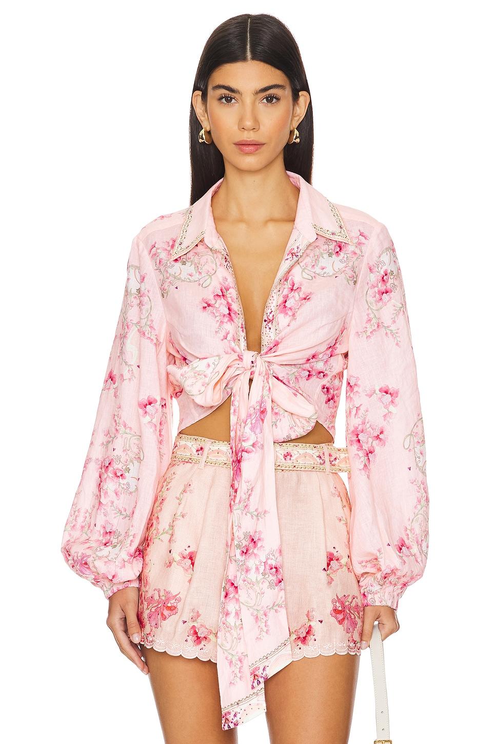 cropped wrap shirt