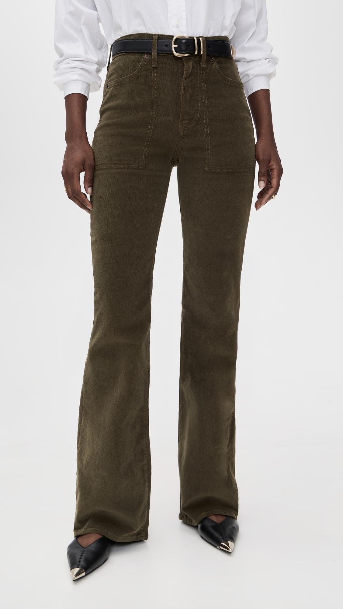 crosbie corduroy high rise wide leg jeans