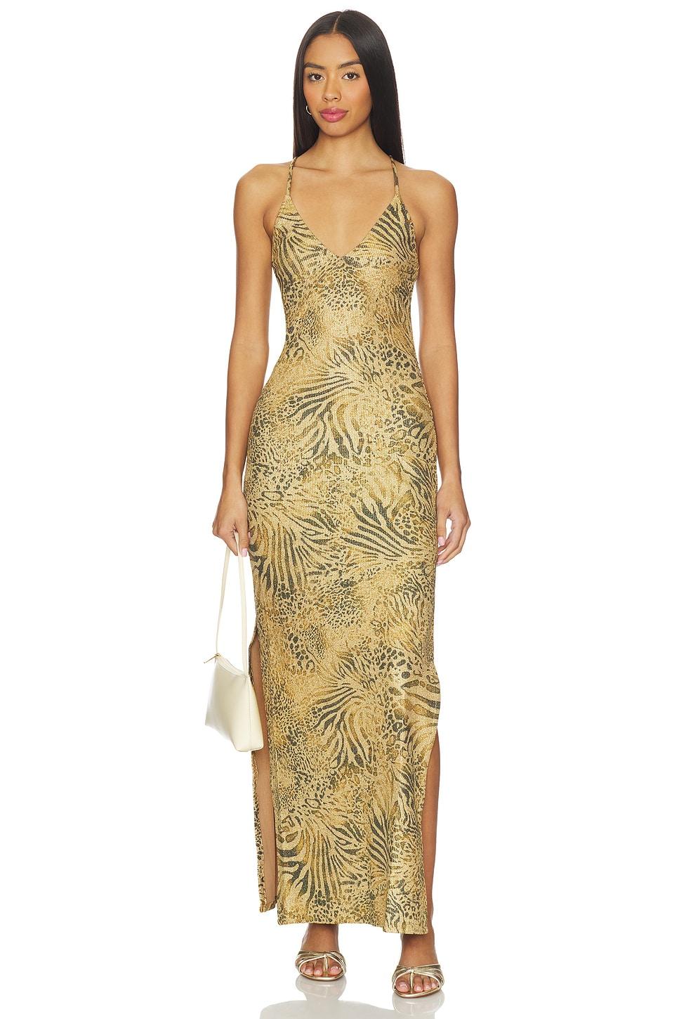 cross back long dress