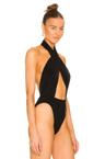 cross halter bodysuit