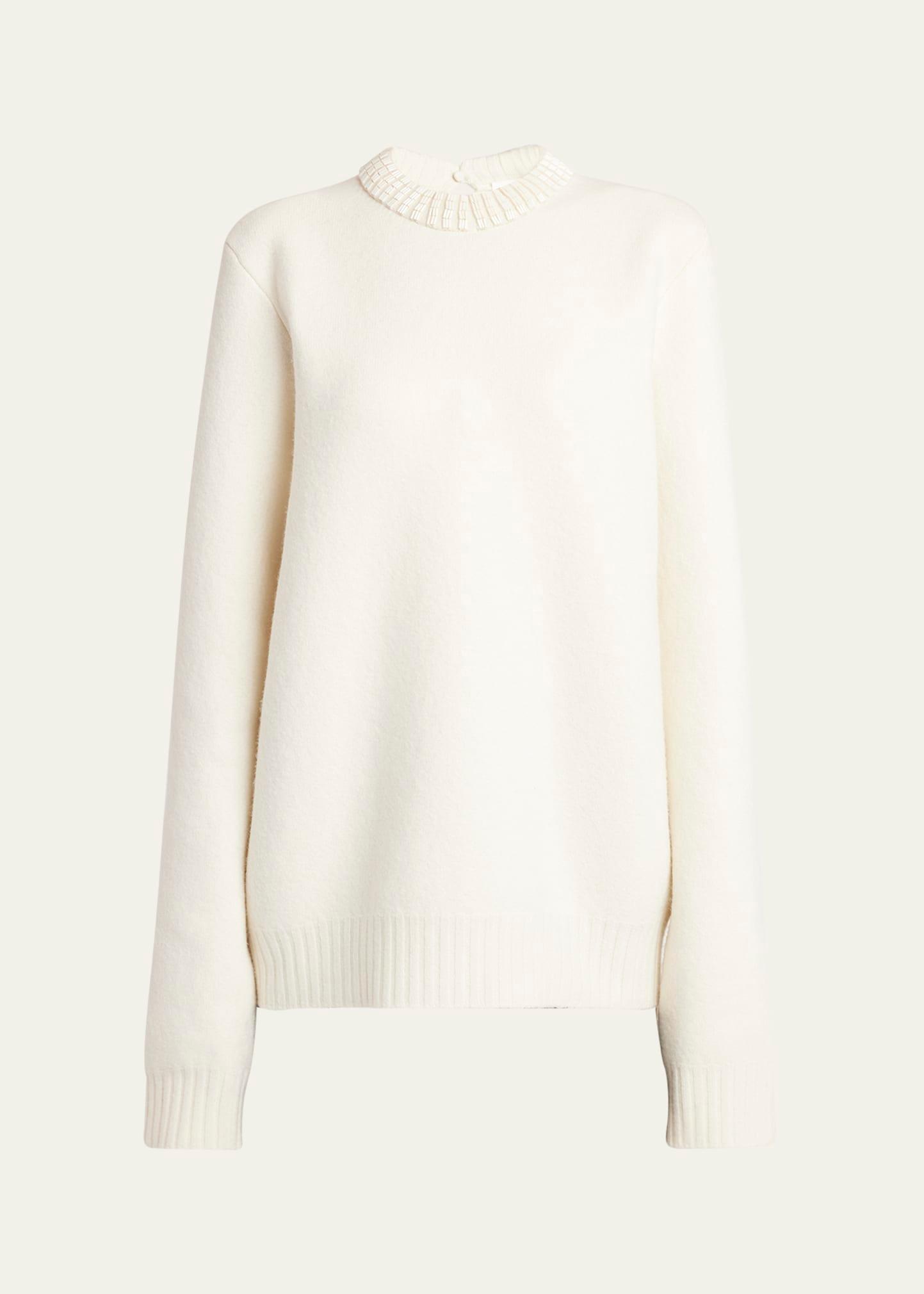 cruise beaded wool sweater