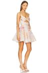 crush twist front mini dress
