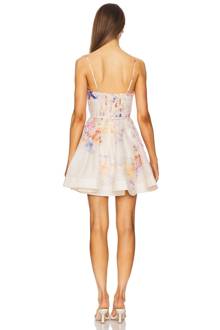 crush twist front mini dress