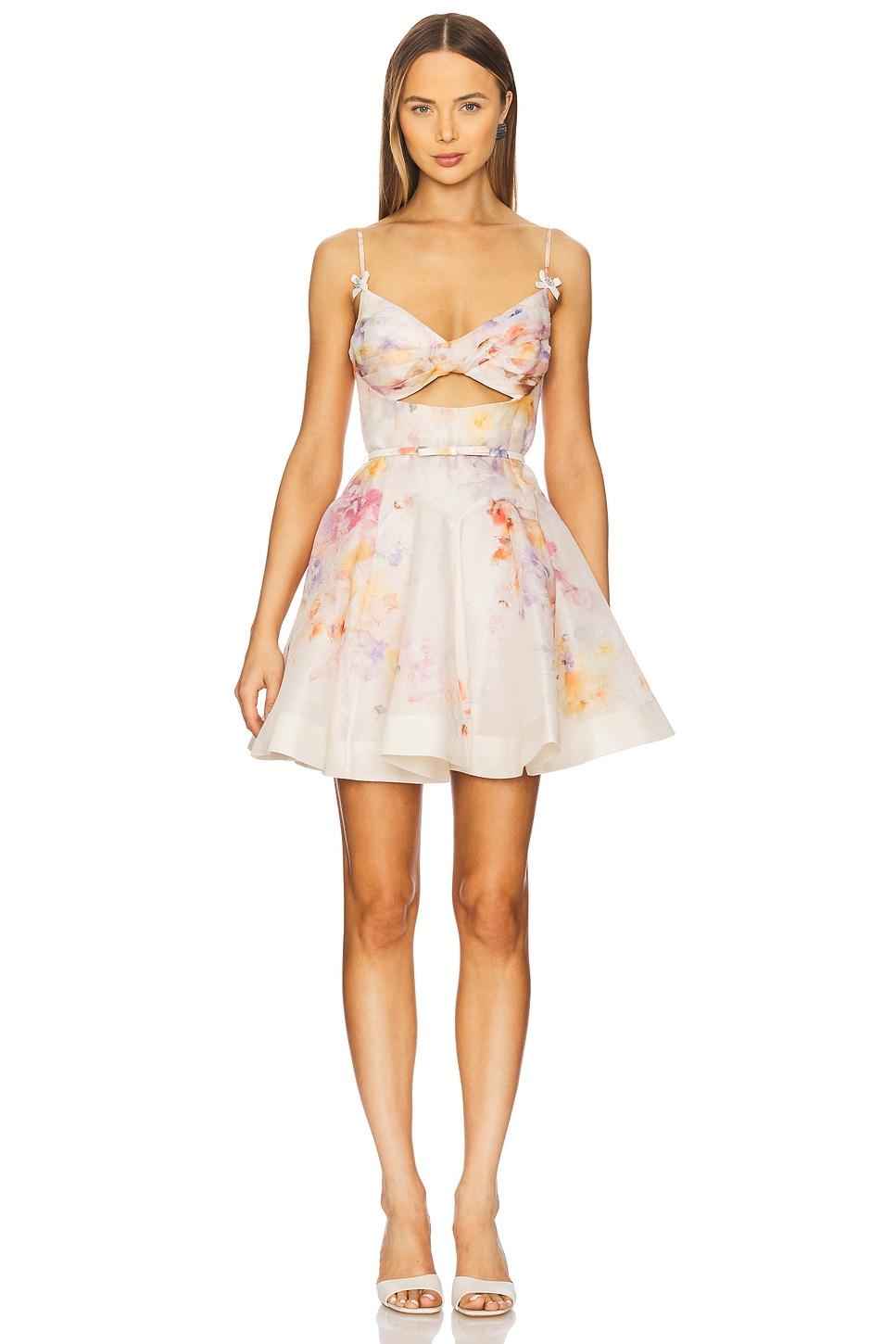 crush twist front mini dress