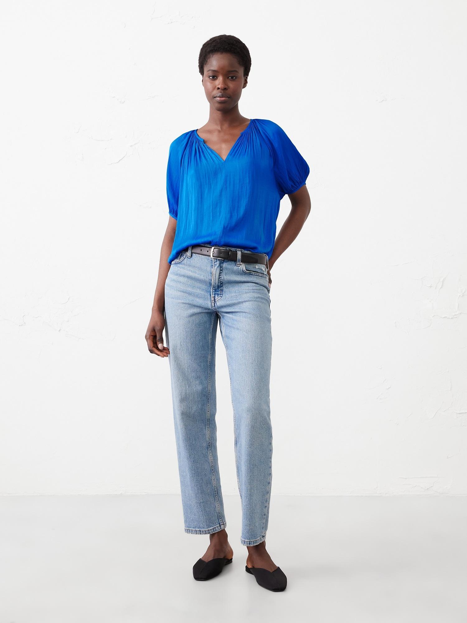 crushed pleated top