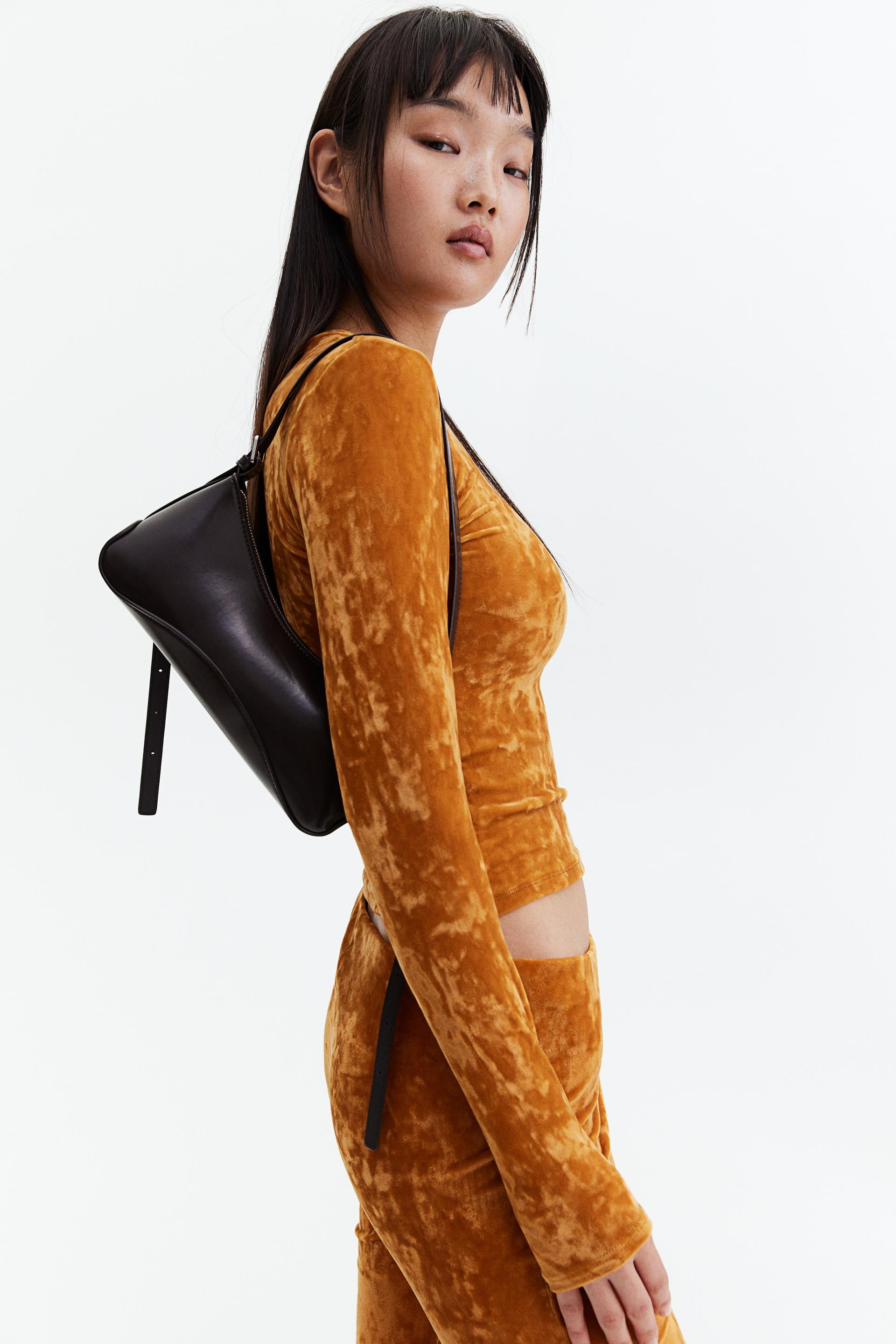 crushed velour top