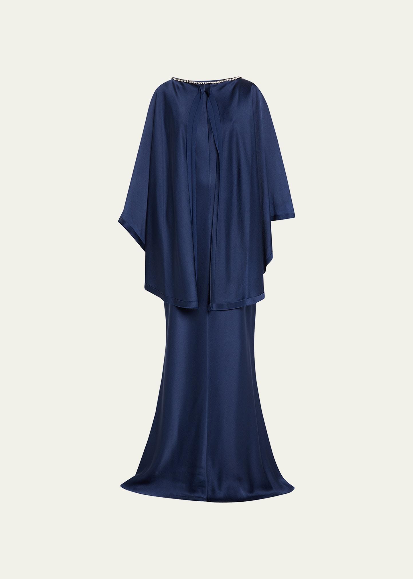 crystal cape dress