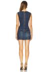 crystal cut out mini dress
