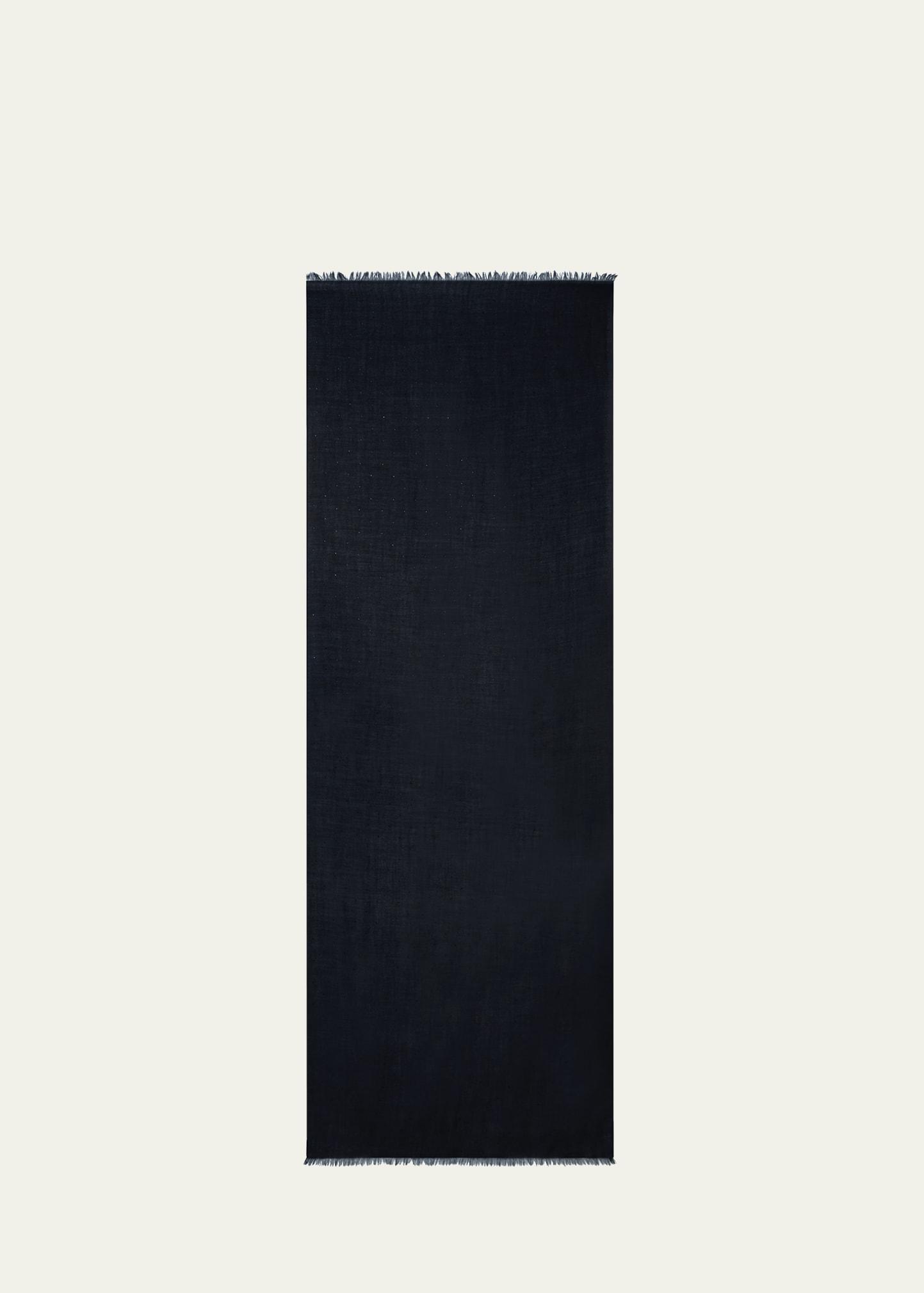 crystal embellished cashmere-silk scarf