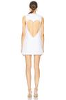 crystal heart back dress