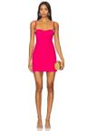 crystal heart mini dress