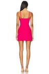 crystal heart mini dress