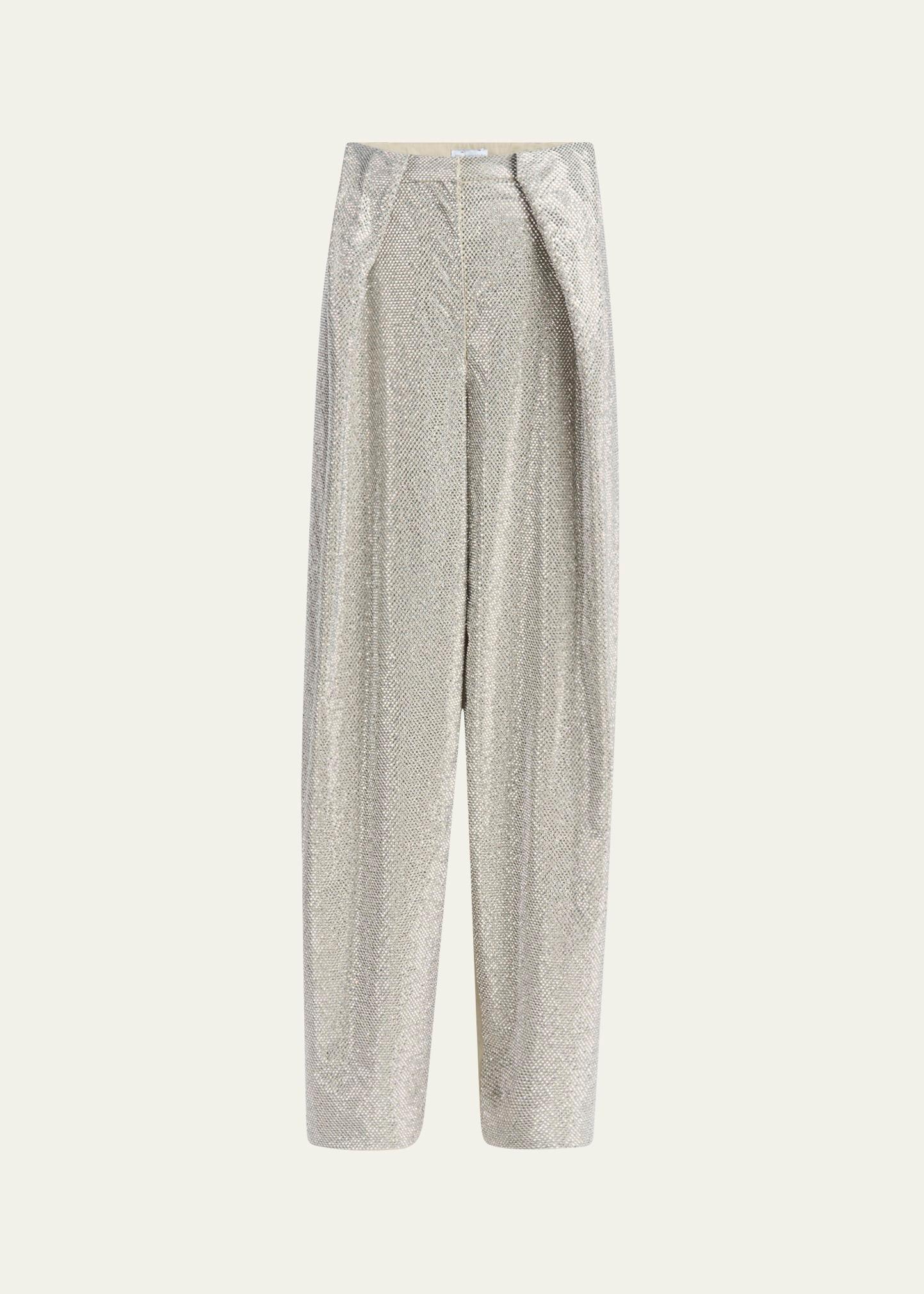 crystal hotfix balloon trousers
