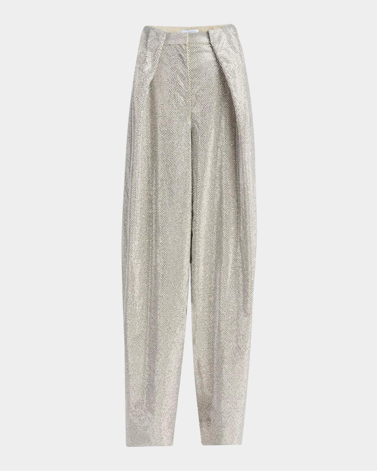 crystal hotfix balloon trousers
