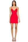 crystal link mini dress