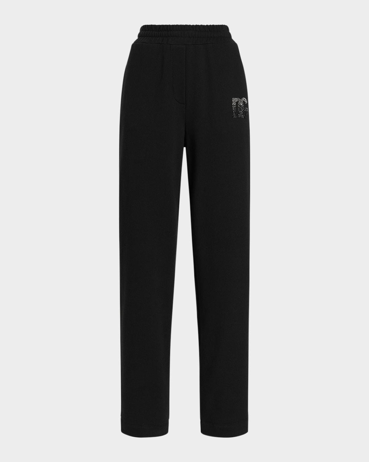 crystal logo track pants