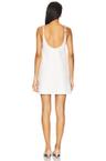crystal rosette poplin mini dress