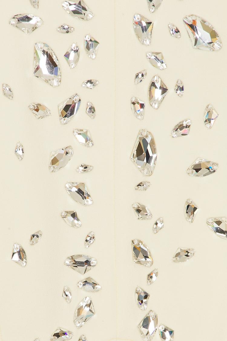 crystal speckled mini dress