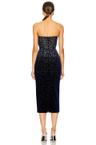 crystal velvet midi dress