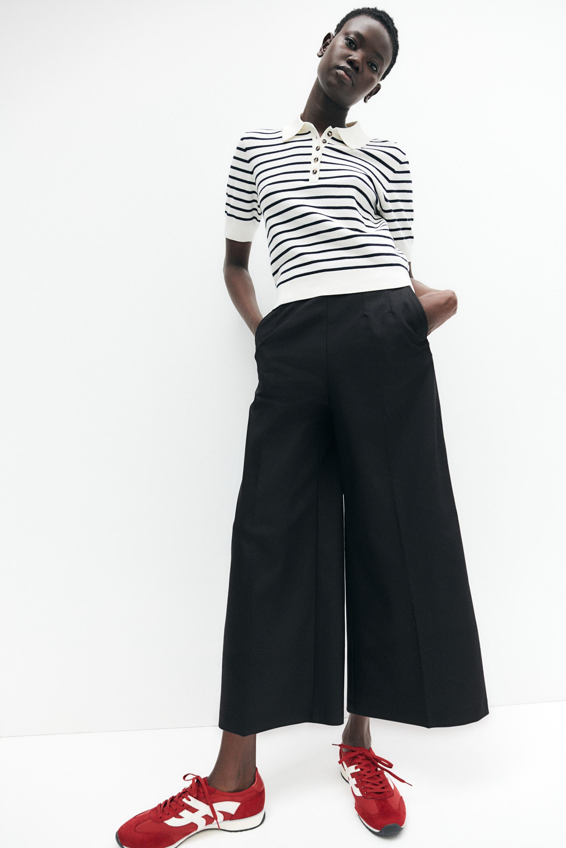 culottes with waist darts