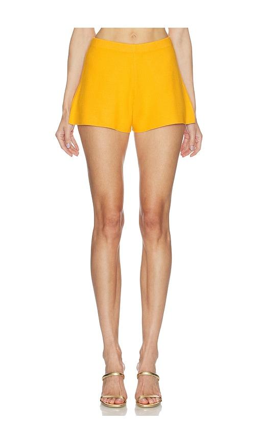 cult gaia ace short in mustard.