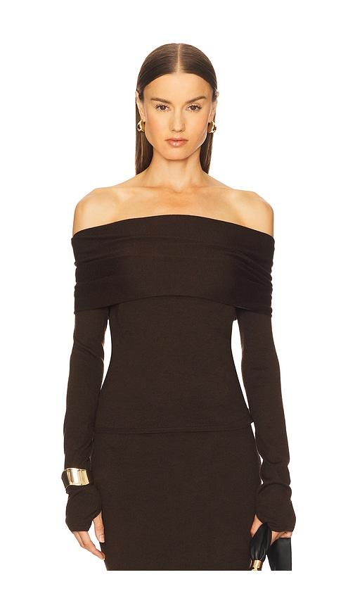 cult gaia andre top in brown.