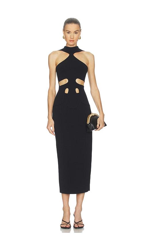 cult gaia baylee dress in black.