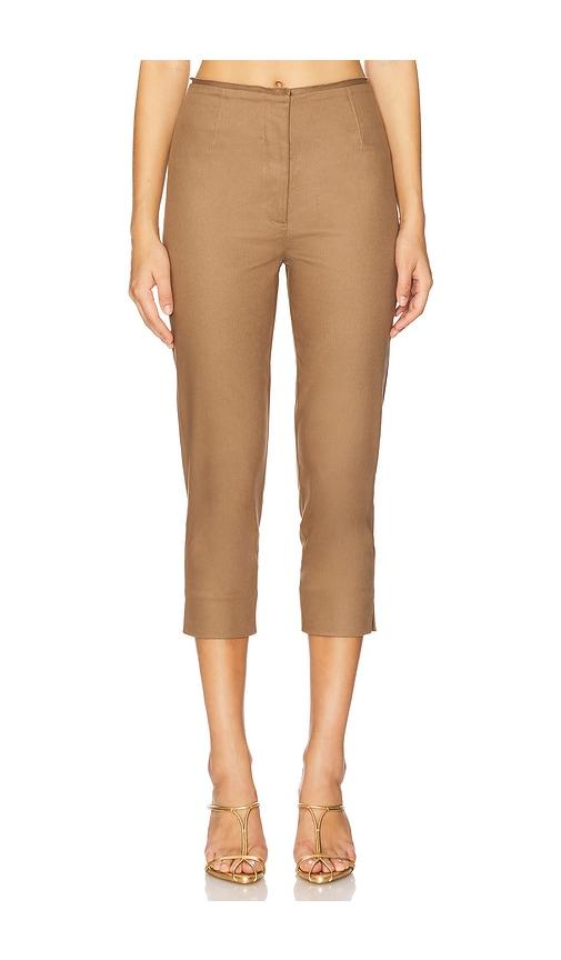 cult gaia blair pant in brown.
