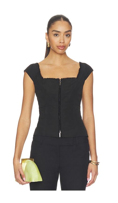 cult gaia celestia top in black.