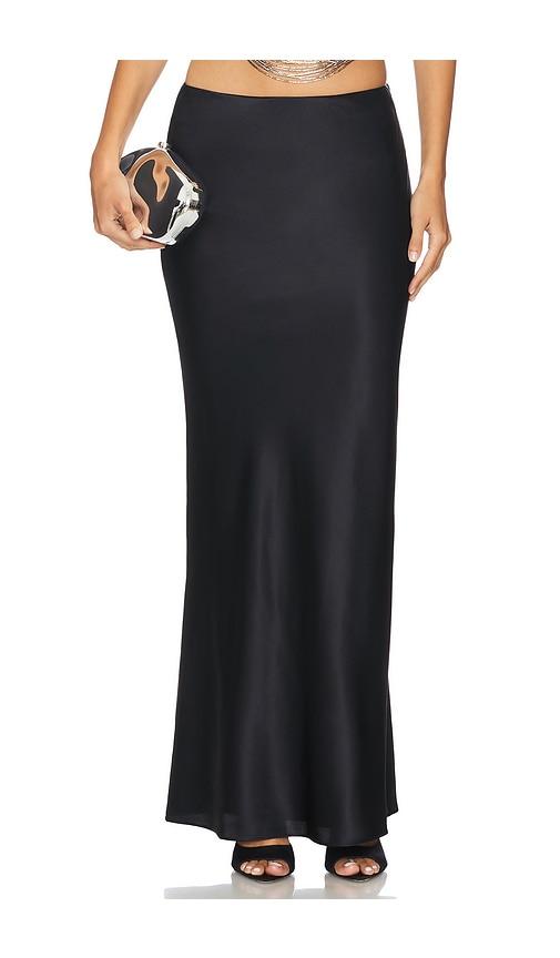 cult gaia chantel skirt in black.