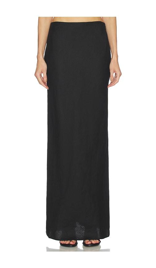 cult gaia chantel skirt in black.