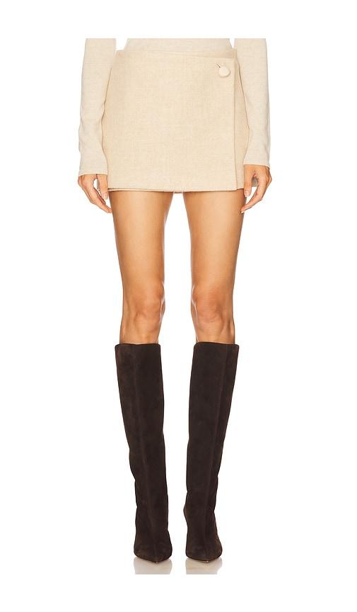 cult gaia cornelia skirt in cream.