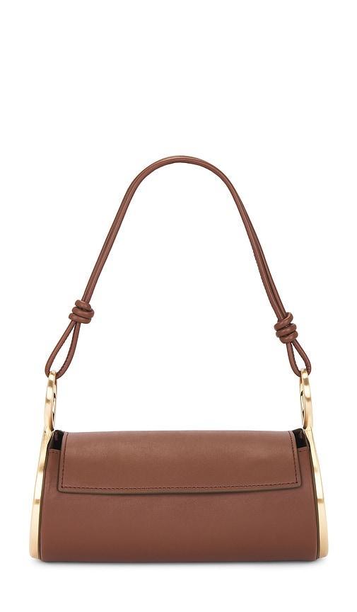 cult gaia dahlia shoulder bag in brown.