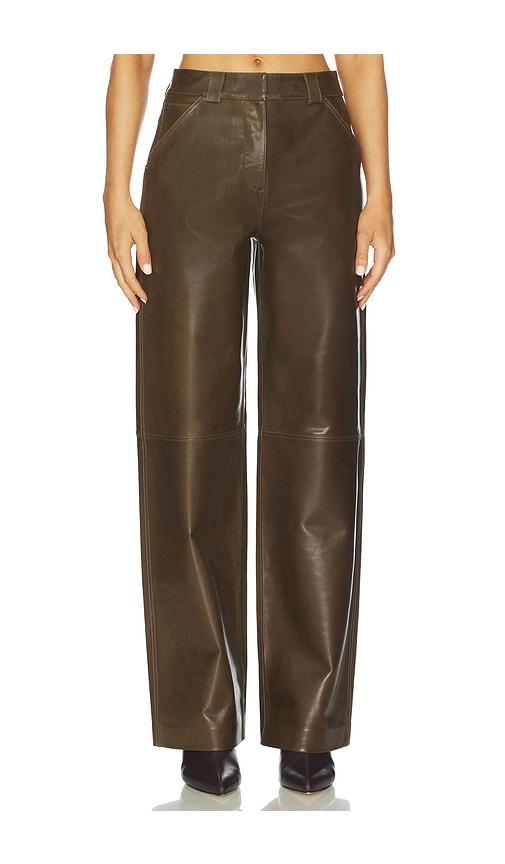 cult gaia dalton pant in olive.