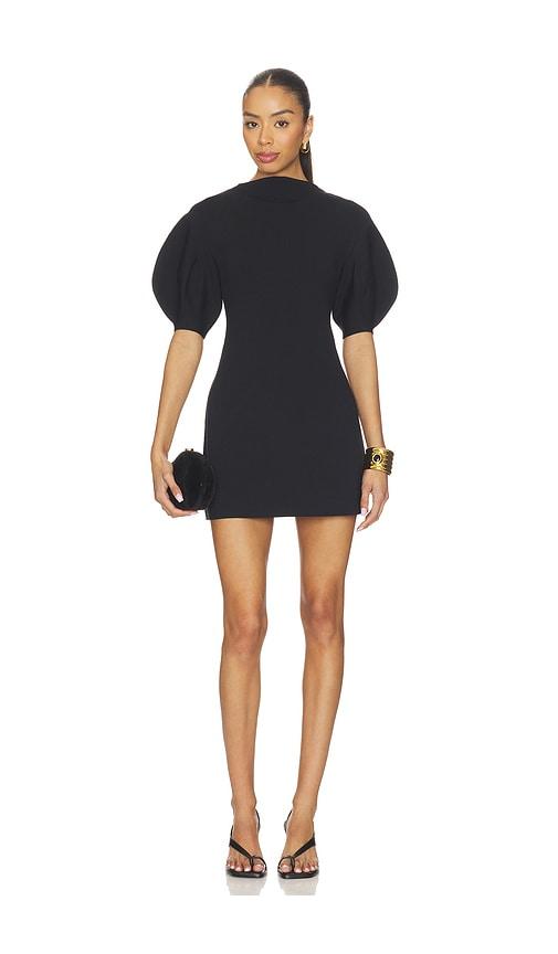 cult gaia iva dress in black.