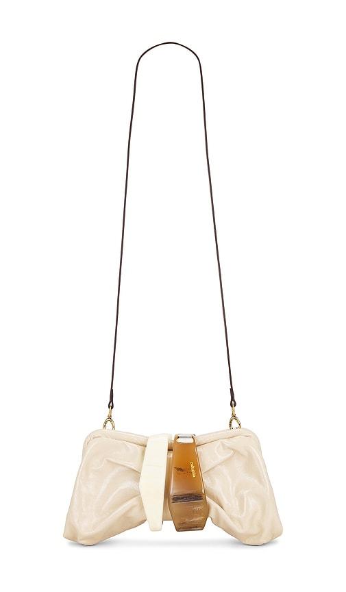 cult gaia julita clutch in cream.