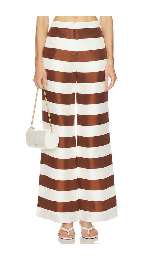 cult gaia kaliluna pant in brown.