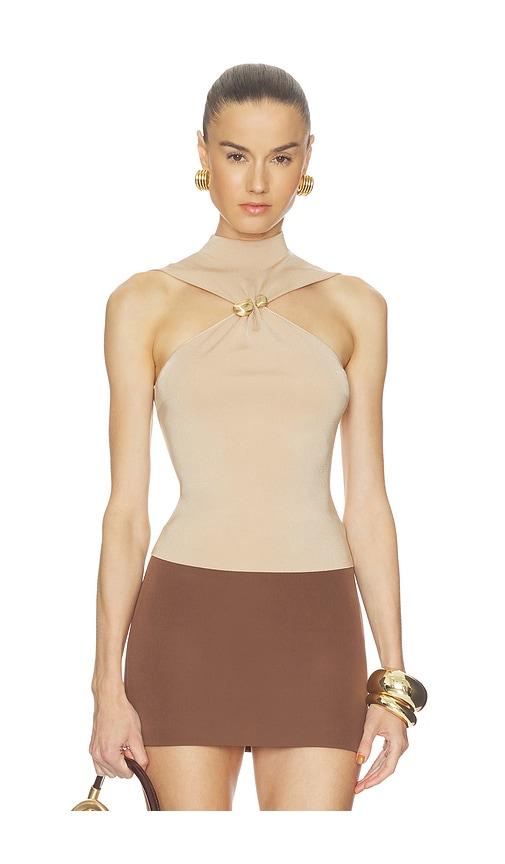 cult gaia katherine top in nude.