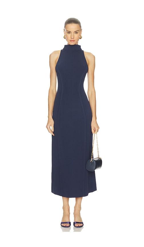 cult gaia keller dress in navy.