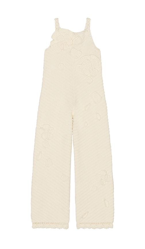 cult gaia kids chrysanthemum pant in ivory.