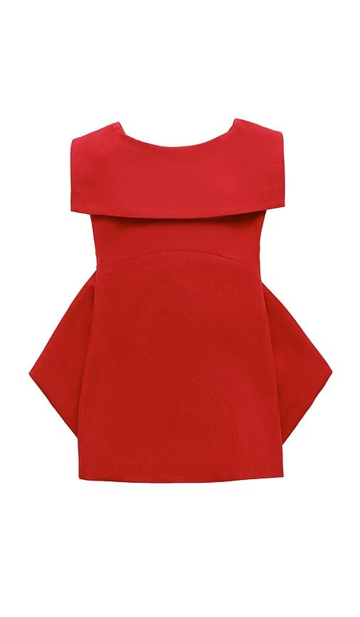 cult gaia kids nadya dress in red.
