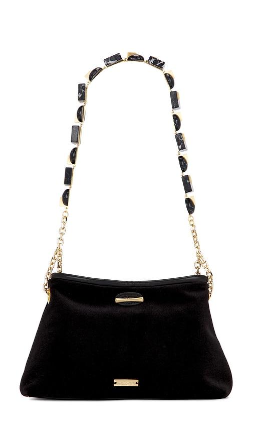 cult gaia kiraz mini clutch in black.