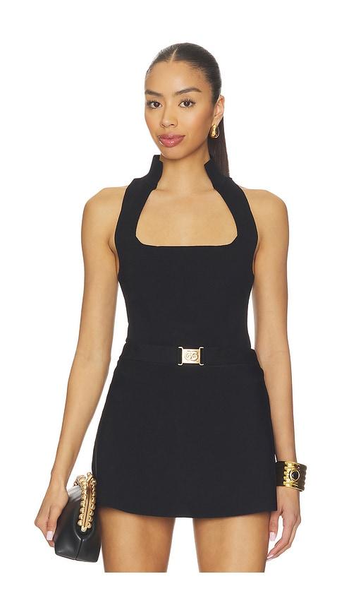 cult gaia lakshmi top in black.