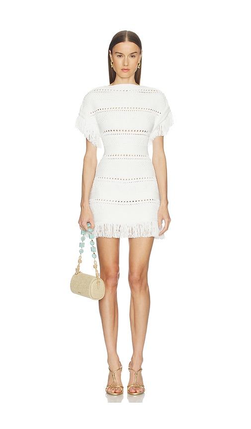 cult gaia maren dress in white.