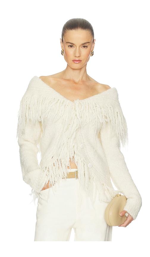 cult gaia michelle cardigan in cream.