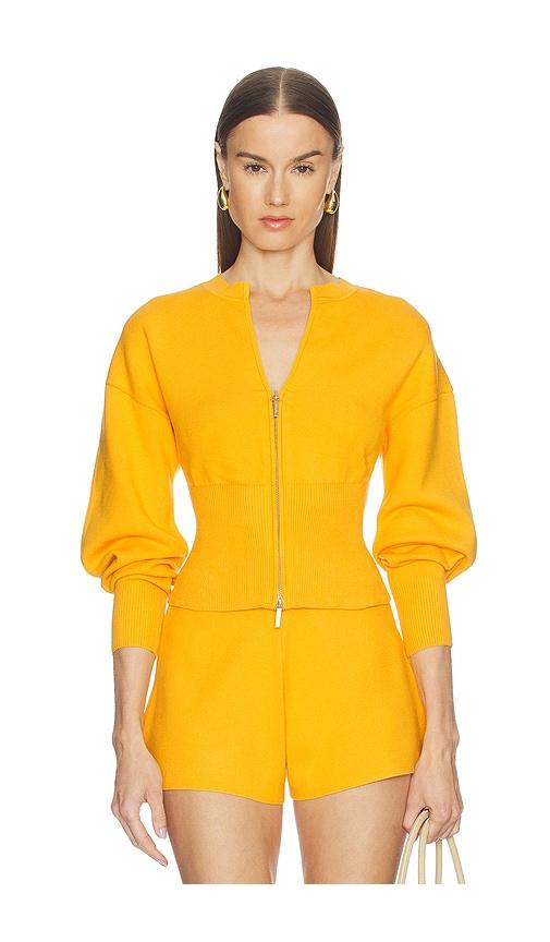 cult gaia monroe sweater in mustard.