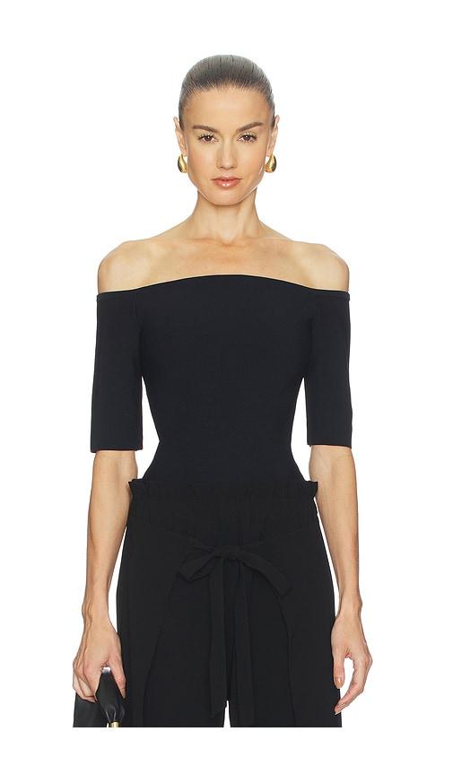 cult gaia sanders top in black.