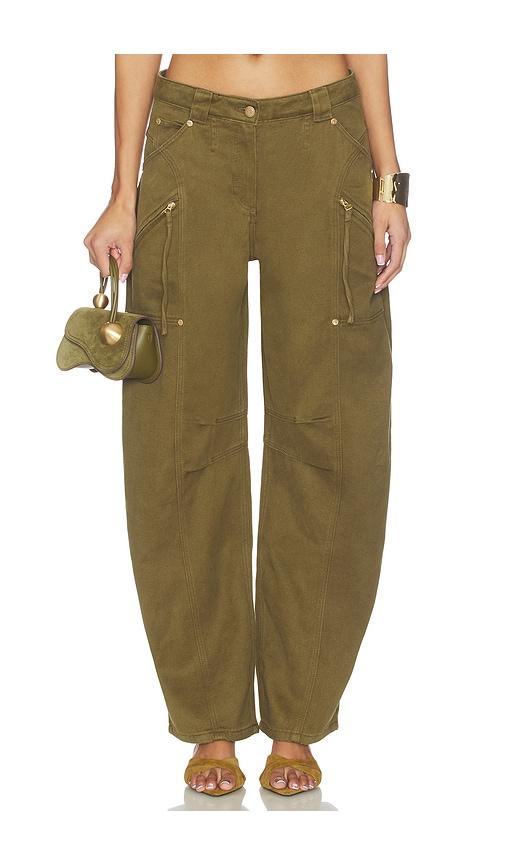 cult gaia sigrid pant in army.