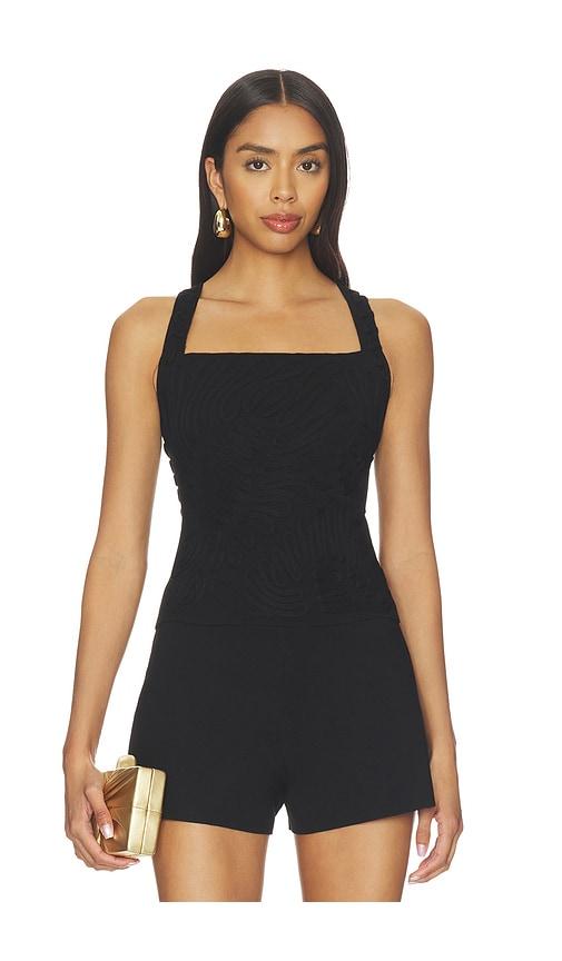 cult gaia stella top in black.
