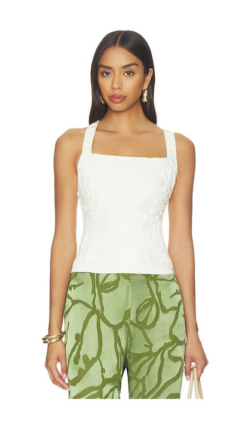 cult gaia stella top in white.